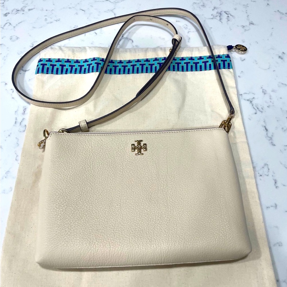 Tory Burch Kira Pebbled Wallet Crossbody Bag